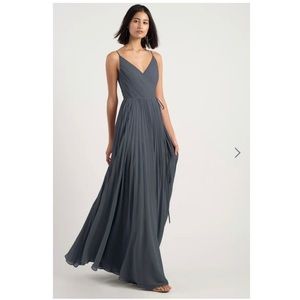 NWT Jenny Yoo Kimi Dress - Storm (Gray), 0